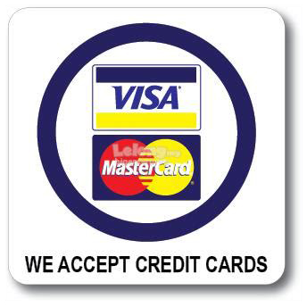 We accept Credit Cards